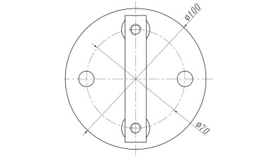 Edelstahl Wandanker | Ø 100 x 6 mm | für Geländerpfosten (Rohr Ø 42,4 mm)
