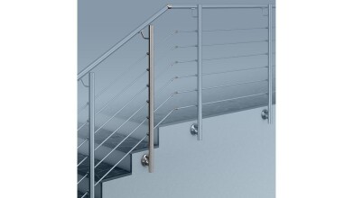 Reling-PLUS-Geländer | Treppenanschluss | seitliche Montage