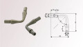 Rohrverbinder | V4A | Eckbogen 90° | flexibel/aufbiegbar | für Rohr Ø 12,0 x 2,0 mm | huero.de