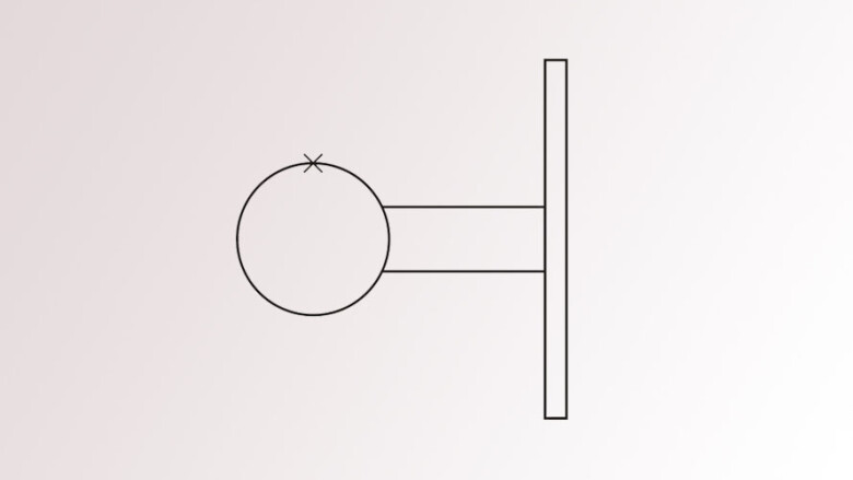 Geländerpfosten | für Glasgeländer | Wandanker Ø 150 mm | 2 x M8 Gewinde rechts | V2A