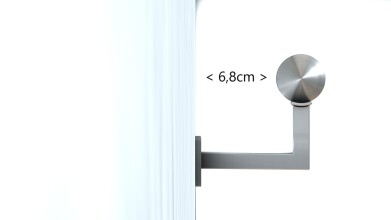 Edelstahl Handlauf | 1,0 m (einteilig) | quadratischer Handlaufträger